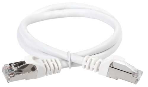 ITK Коммутационный шнур (патч-корд) кат.6 FTP PVC 5м белый | код PC08-C6F-5M | IEK